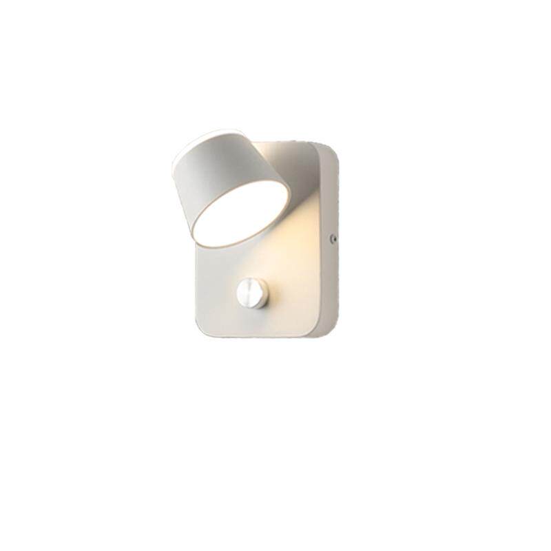 床头LED壁灯卧室客厅墙壁创意简约现代阅读壁灯带开关可旋转调光