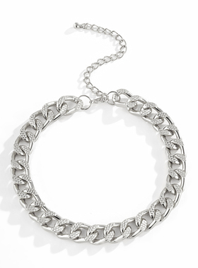 古巴欧美百搭学生约会锁骨链