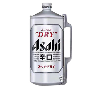 日本进口朝日辛口2L*6桶ASAHI超爽啤酒精酿生啤男士扎啤鲜啤原装