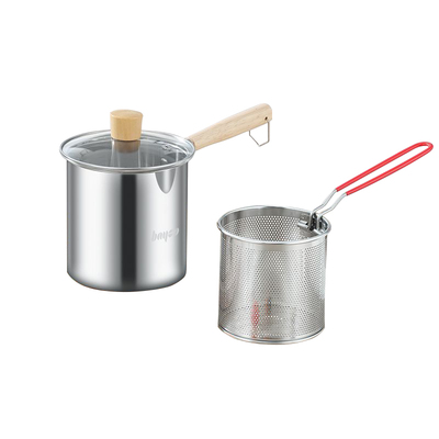 拜格油炸锅家用小型不锈钢