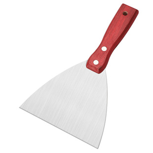 铲刀不锈钢油灰刀木柄清洁刀灰刀子刮刀刮腻子工具加厚型批灰铲刀