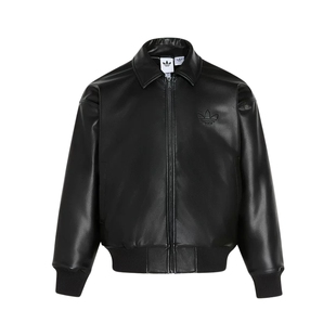 adidas阿迪达斯三叶草外套26春男休闲加绒运动宽松拉链夹克IA7525