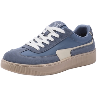 热风男鞋2025年秋季新款男士休闲鞋百搭板鞋平底德训鞋男款鞋子