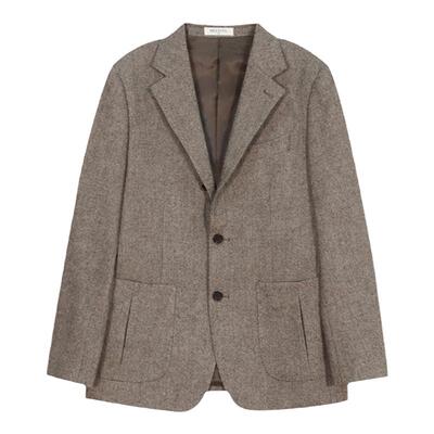 MCCEVTG羊毛钢花呢西装外套男