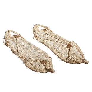 复古纯手工编织红军草鞋男女士麻鞋舞台表演道具夏季系带全麻凉鞋