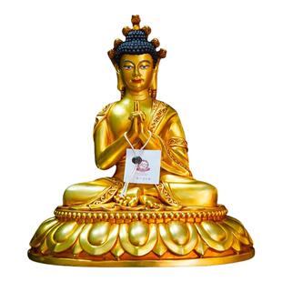 欧斯特全鎏金《龙树菩萨》室内家用精工铜雕《龙尊菩萨》铜像摆件