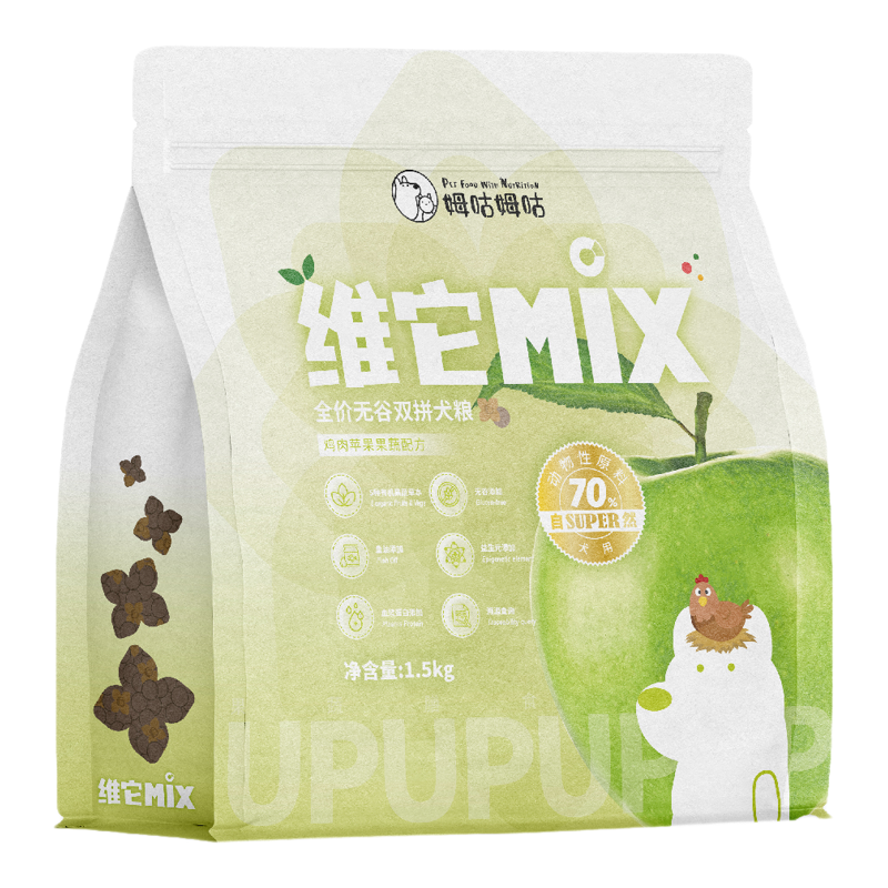 姆咕姆咕狗粮全阶段维他Mix全价双拼犬粮通用膨化粮果蔬营养配方