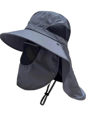 夏季男士防晒渔夫帽轻薄速干