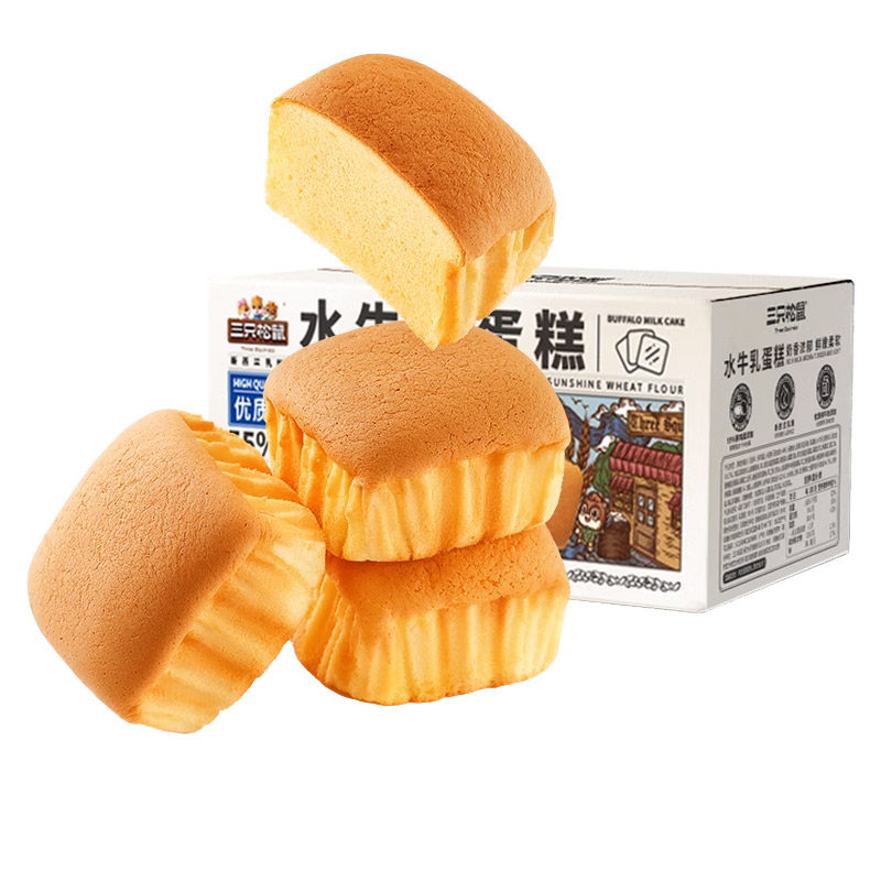 三只松鼠_水牛乳蛋糕400g