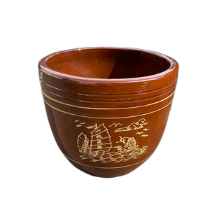 发酵酒缸大口陶瓷腌菜家用水缸酱缸缸老式腌菜庭院荷花发酵缸中式