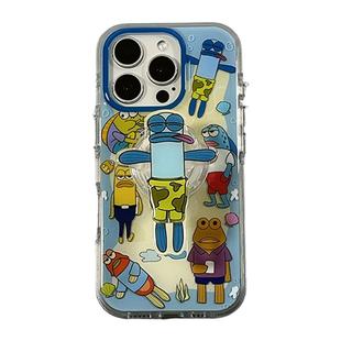 可爱卡通比奇堡路人鱼适用苹果16Promax手机壳带支架iphone15pro新款14小众14pro硅胶13防摔16pro创意15全包