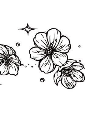 再变草本纹身贴樱花梦防水持久