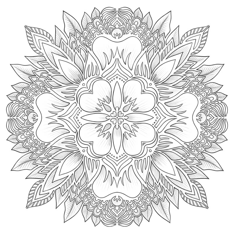 曼陀罗花型水溶刺绣贴纸轻薄DIY