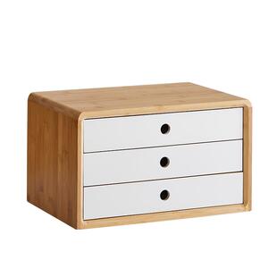 桌面收纳柜抽屉式办公桌收纳置物架多层简易桌上化妆品收纳抽屉柜