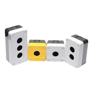 施耐德按钮开关盒1孔XALB01C 两位3孔启动停止防水塑料盒急停22mm