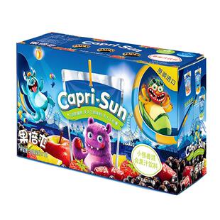 果倍爽苹果柠檬樱桃黑加仑草莓青柠混合口味果汁复合饮料10袋/箱