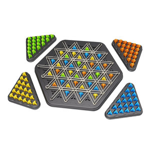 连锁几何三角棋智力游戏儿童益智亲子互动对战逻辑思维训练玩具