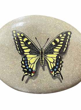 石材摆件中式书房手绘饰品