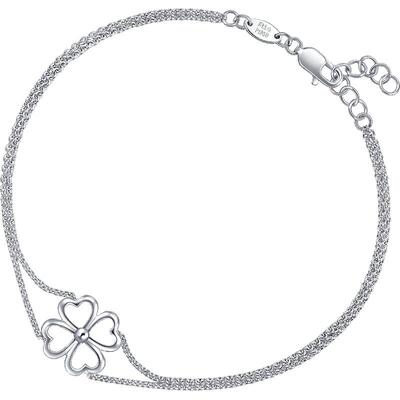 周生生Pt950铂金Love Decode四叶草手链双链手饰89582B