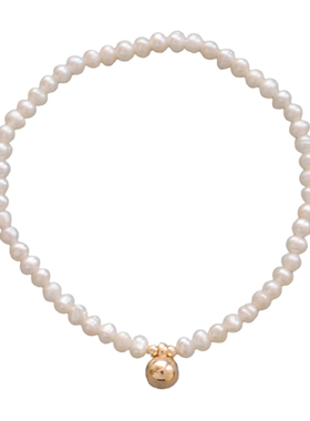 天然淡水小珍珠手链女法式复古