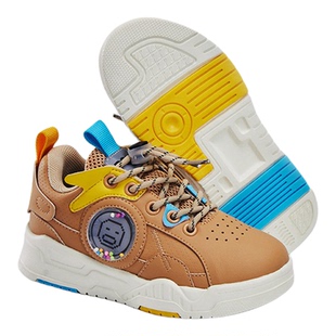 pony波尼板鞋儿童运动鞋男童女童低帮板鞋小童小白鞋一脚蹬鞋子