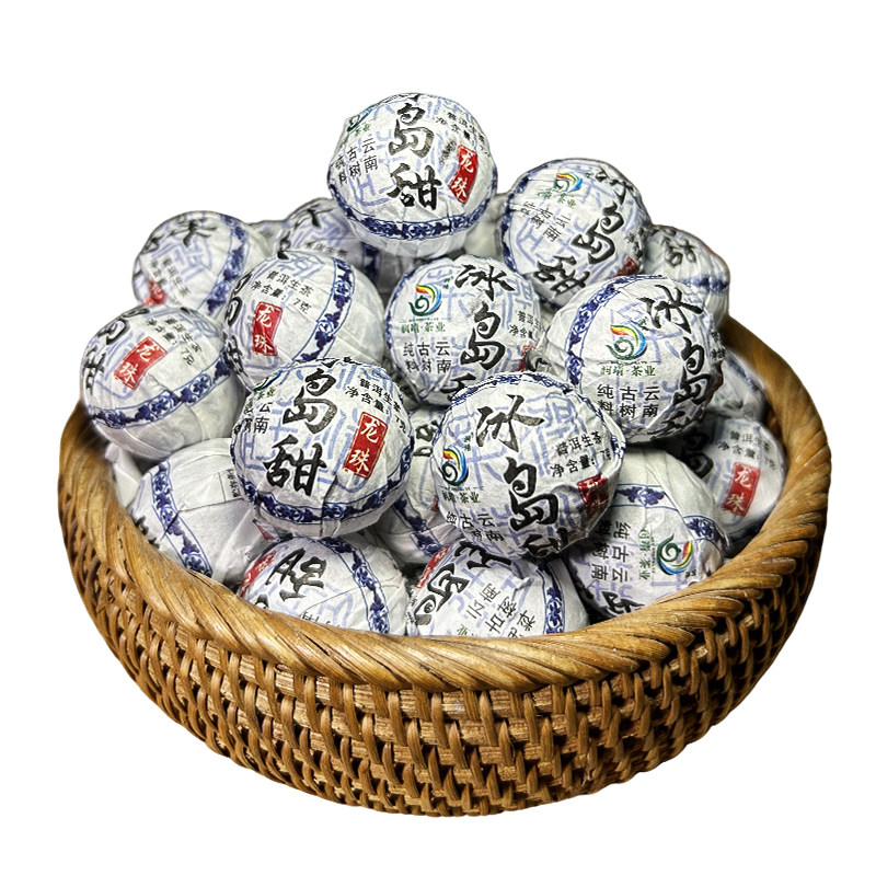 云南普洱茶冰岛古树生茶龙珠手工制作临沧古树纯料春茶爆甜小沱茶