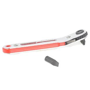 开拓转角棘轮螺丝刀90度直角拐弯转弯十字狭小空间拧迷你超薄扳手