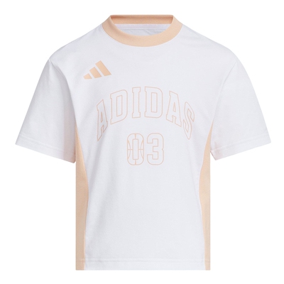 adidas阿迪达斯夏季新款小童运动休闲短袖舒适透气T恤KC1544