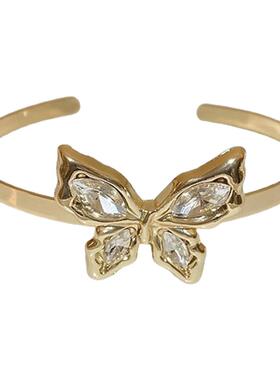 镶钻蝴蝶开口臂环臂钏手镯