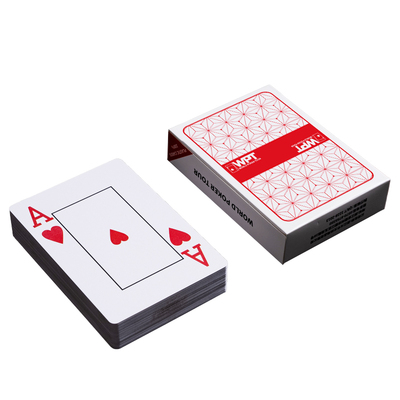 WPT德州牌扑克牌PVC塑料扑克高颜值大字宽牌手感防折防水正品批发