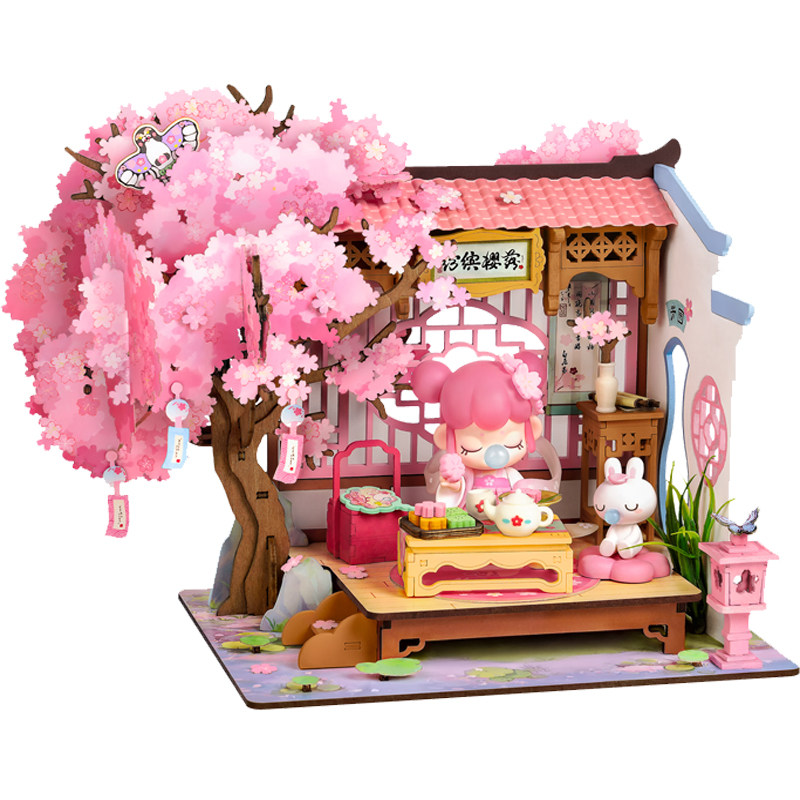 若来nanci木质手工DIY拼装小屋