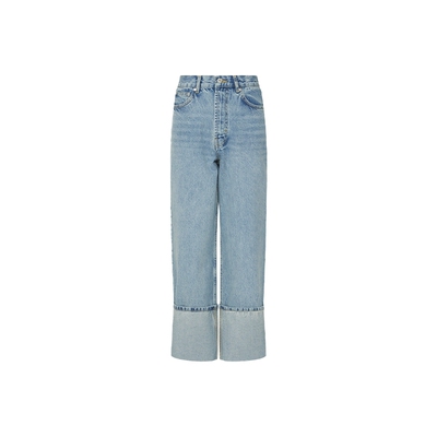 【惊喜特惠】M05CH1N0 JEANS 女士山地刺绣贴布牛仔裤丹宁长裤