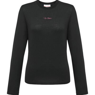 长袖t恤EP雅莹女装含桑蚕丝棉