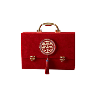 彩礼现金礼盒钱盒子订婚礼金盒结婚彩礼箱高档聘礼聘金盒10万20万