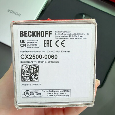 议价BECKHOFFCX25000060以太网接口模块维修