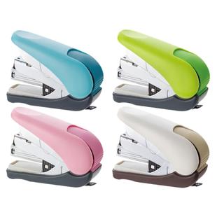 日本PLUS普乐士订书机ST-010VNH学生用便携轻松省力型平针迷你小号强力办公订书器起订器装订手握式办公用品