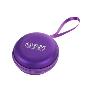 多特瑞10格紫色精油收纳包2ml滚珠瓶分装瓶便携随身圆形