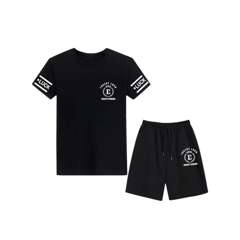 夏季男士韩版冰丝速干运动套装
