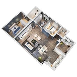 全友全屋定制拎包入住整装定制入户鞋柜 满墙电视柜设计家具整体