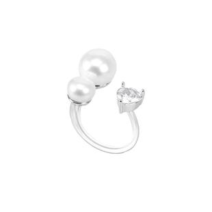 abyb戒指女雨后清晨开口戒开口戒指不对称食指戒对戒配饰生日礼物