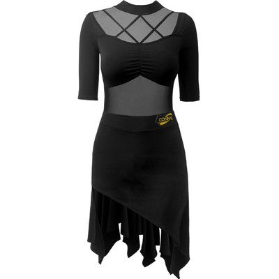 康尼拉丁舞服女童2026新款跳舞裙上衣分体套装儿童舞蹈演出练功服