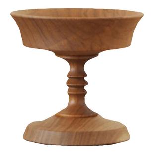 来自飞弹高山的樱木烛台 日本制匠人手工木制蜡烛台置物盘装饰架