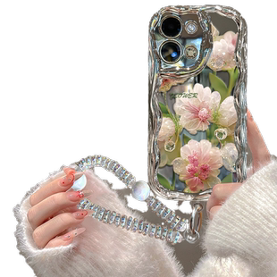 适用于oppoReno9手机壳Reno9Pro保护套Reno11新款reno10电镀奶油纹Reno8个性Reno7不顶膜Reno6镂空水晶reno12