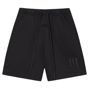 ESSENTIALS ZONE休闲宽松运动短裤高街抽绳三条杠男FOG复线五分裤