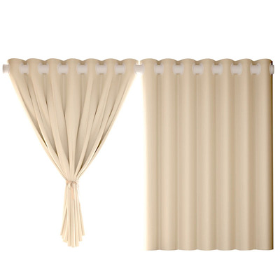 2025新款卧室奶油风全遮光窗帘