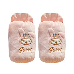 库落米儿童袖套秋冬季防污耐脏毛绒套袖羽绒服护袖宝宝袖子手臂套