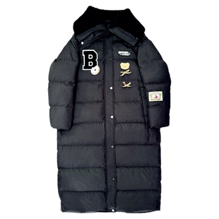 Bronze Lucia黑糖熊仔绒领丫丫长款羽绒服外套原创设计冬季保暖女