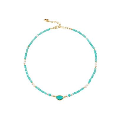 AmberLollipop天河石项链女款