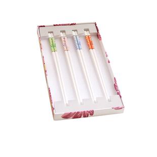 英国Aynsley安斯丽小屋花园系列高档骨瓷筷子套装四双装家用送礼