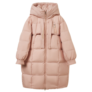 儿童羽绒服女童中长款2025新款洋气女孩中大童女款加厚童装外套